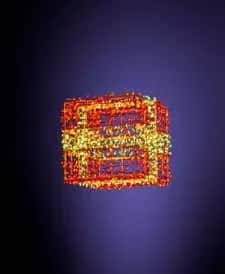 Orta Hediye Kutusu 2, 50 x 50 x 50 cm, mavi led, 3d ışıklı figürler ürün fotoğrafı