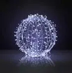 Küçük Klasik Top, 40 cm çap, 200 soğuk beyaz led, asma ışıklı toplar ürün fotoğrafı