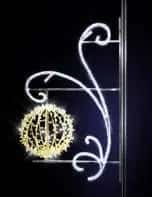 Çift Kollu Küre Sarmalı, 185 x 120 x 60 cm, sıcak beyaz led, direk sarmal motifleri ürün fotoğrafı