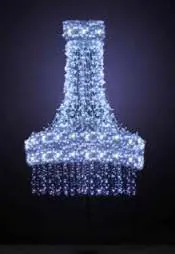 Çan Avize, 400 x 180 x 180 cm, soğuk beyaz led, ışık avizeleri ürün fotoğrafı