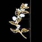 Çiçekli Dal, 270 x 160 x 10 cm, sıcak beyaz led, ışıklı kuş ve kelebek dal figürleri ürün fotoğrafı