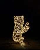 Ayı Figürü, 130 x 65 x 61 cm, sıcak beyaz led, ışıklı hayvan figürleri ürün fotoğrafı
