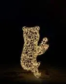 Ayı Figürü, 130 x 65 x 61 cm, sıcak beyaz led, ışıklı hayvan figürleri ürün fotoğrafı