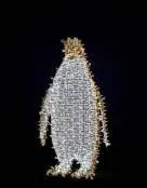Penguen Figürü, 100 x 67 x 35 cm, soğuk ve sıcak beyaz led, ışıklı hayvan figürleri ürün fotoğrafı