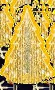 Panel Çam, 300 x 220 x 220 cm, sıcak beyaz led, ışıklı yılbaşı ağaçları ürün fotoğrafı
