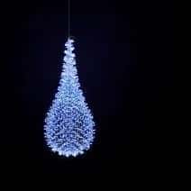 Sarkıt Damla Figürü, 150 x 60 x 60 cm, sıcak beyaz led, sarkıt perde süsleri ürün fotoğrafı