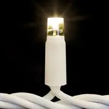 Siyah fonda beyaz gövde ve kablolu, sıcak beyaz yanan tek LED lamba