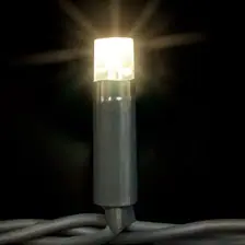 Siyah fonda gri gövdeli, parlak uçlu sıcak beyaz LED lamba